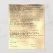 EYELASH EXTENSION RELEASE WAIVING Green Gold Flyer (Hinten)