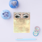 EYELASH EXTENSION RELEASE WAIVING Green Gold Flyer (Einzeln)