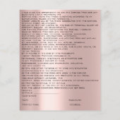 EYELASH EXTENSION RELEASE WAIVING Green Rose Flyer (Hinten)