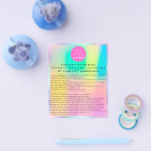 EYELASH EXTENSION-RELEASE WEGE Holograph-Logo Flyer (Einzeln)