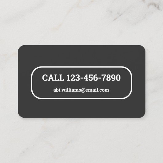 Eyelash Extension Visitenkarte (Rückseite)