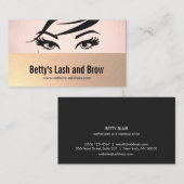Eyelash Extensions and Brow Specialist Salon Visitenkarte (Vorne/Hinten)