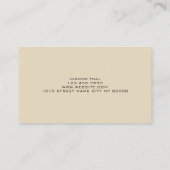 Eyelash Extensions Beauty Salon Business Card Visitenkarte (Rückseite)