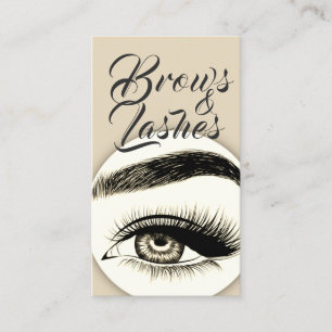 Eyelash Extensions Beauty Salon Business Card Visitenkarte