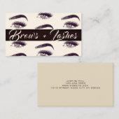 Eyelash Extensions Beauty Salon Business Card Visitenkarte (Vorne/Hinten)