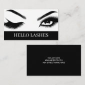 Eyelash Extensions Beauty Salon Wellness-Center Bu Visitenkarte (Vorne/Hinten)