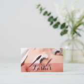 Eyelash Extensions Beauty Salon Wellness-Center Bu Visitenkarte (Stehend Vorderseite)