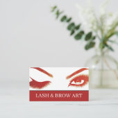Eyelash Extensions Beauty Salon Wellness-Center Bu Visitenkarte (Stehend Vorderseite)