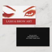 Eyelash Extensions Beauty Salon Wellness-Center Bu Visitenkarte (Vorne/Hinten)