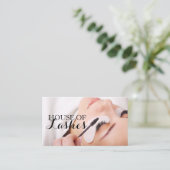 Eyelash Extensions Beauty Salon Wellness-Center Visitenkarte (Stehend Vorderseite)