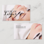 Eyelash Extensions Beauty Salon Wellness-Center Visitenkarte (Vorne/Hinten)