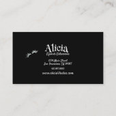 Eyelash Extensions Big Eyes Lashes Visitenkarte (Rückseite)