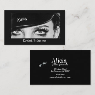 Eyelash Extensions Big Eyes Lashes Visitenkarte