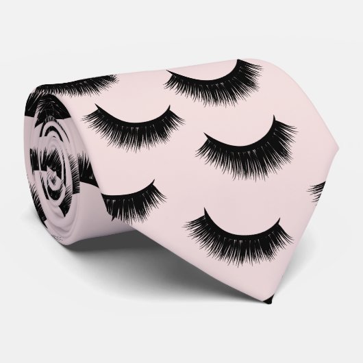 Eyelash-Extensions Blush Pink Lashes Krawatte (Gerollt)