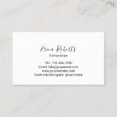 Eyelash Extensions Elegante Rosa Salon Loyalität Treuekarte (Rückseite)