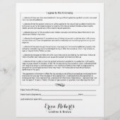 Eyelash Extensions Haftungsfreistellung Version 2 Flyer (Hinten)