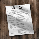 Eyelash Extensions Haftungsfreistellung Version 2 Flyer<br><div class="desc">Flyer für die Befreiung von der Haftung für Eyelash und das Entriegelungsformular.</div>