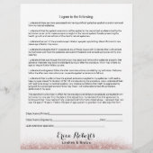 Eyelash Extensions Haftungsfreistellungsformular Flyer (Hinten)