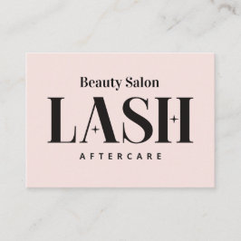 Eyelash Extensions Lash Aftercare Card Visitenkarte