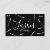 Eyelash Extensions Lash Bar Minimal Makeup Artist Visitenkarte (Vorderseite)