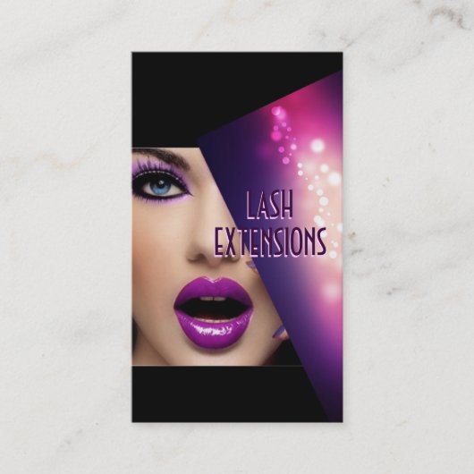 Eyelash Extensions, Lash Cosmetologist, Visitenkarte (Vorderseite)
