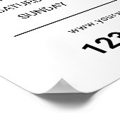 Eyelash Extensions Lash Salon Öffnungszeiten Poster (Ecke)