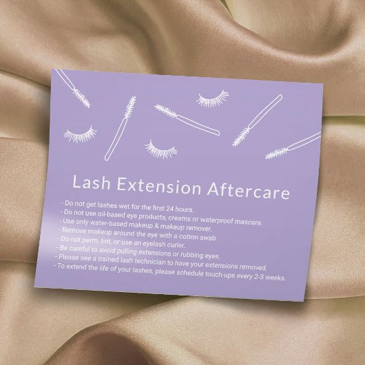 Eyelash Extensions Lavender Niedlich Salon Afterca Flyer