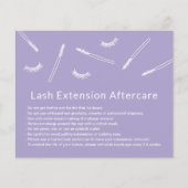 Eyelash Extensions Lavender Niedlich Salon Afterca Flyer (Vorne)