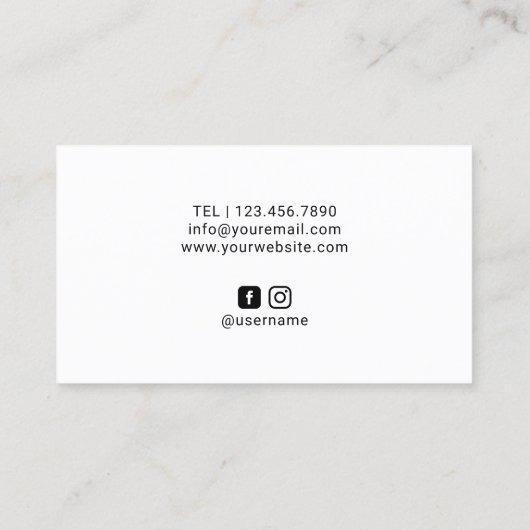 Eyelash Extensions Luxe Lashes Makeup Artist Visitenkarte (Rückseite)