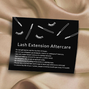 Eyelash Extensions Makeup Artist Niedlich Aftercar Flyer