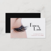 Eyelash Extensions Makeup Künstler Kosmetologe Visitenkarte (Vorne/Hinten)