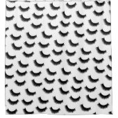 Eyelash Extensions Niedlich Lashes Schönheitssalon Duschvorhang (Vorderseite)