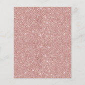 Eyelash Extensions Rose Gold Aftercare Instruction Flyer (Hinten)