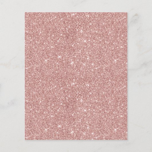 Eyelash Extensions Rose Gold Aftercare Instruction Flyer (Hinten)