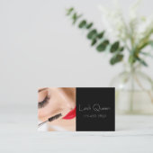 Eyelash Extensions Studio Business Card Visitenkarte (Stehend Vorderseite)