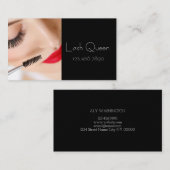 Eyelash Extensions Studio Business Card Visitenkarte (Vorne/Hinten)