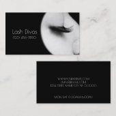 Eyelash Extensions Studio Business Card Visitenkarte (Vorne/Hinten)