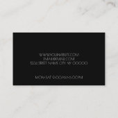 Eyelash Extensions Studio Business Card Visitenkarte (Rückseite)