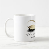 Eyelash Extention Beauty Studio Gold Glitzer Kaffeetasse (Links)