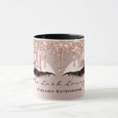 Eyelash Extention Beauty Studio Rose Park Glitzer Tasse (Zentrum)