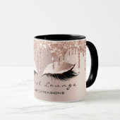 Eyelash Extention Beauty Studio Rose Park Glitzer Tasse (VorderseiteRechts)