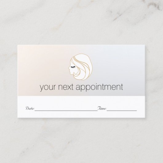 EyeLash Girl Cosmetologist Ernennung Erinnerung Terminkarte (Vorderseite)