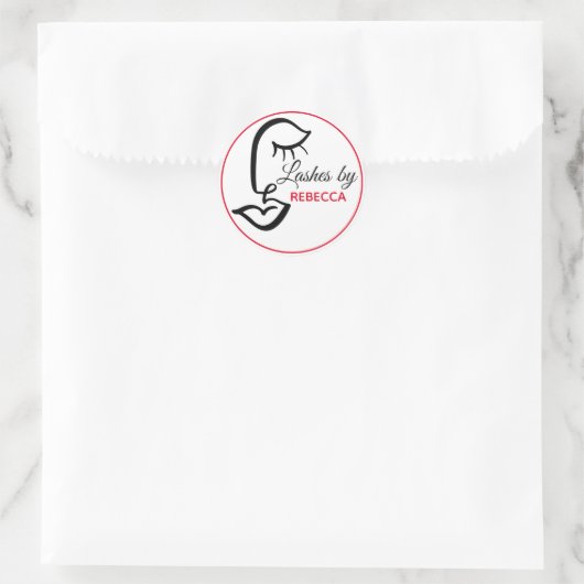 Eyelash Lash Bar Sticker (Tasche)