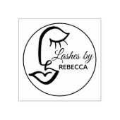 Eyelash Lash Bar Wood Art Briefmarke Gummistempel (Prägung)