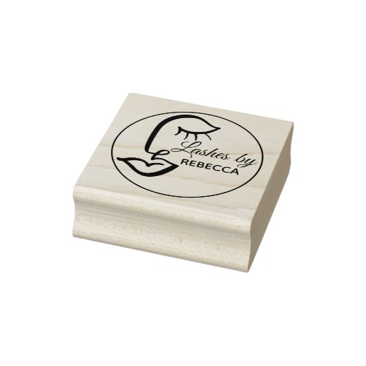 Eyelash Lash Bar Wood Art Briefmarke Gummistempel (Stempel)