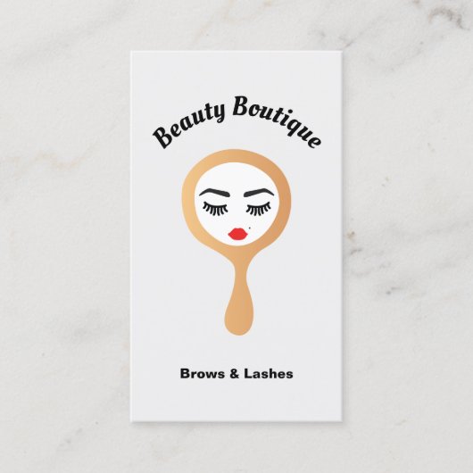 Eyelash Lash Extensions & Brow Tinting Threading Visitenkarte (Vorderseite)