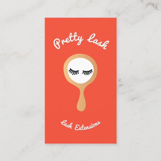 EyeLash Lash Extensions Mirror Visitenkarte (Vorderseite)