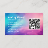 Eyelash Lash Tech Visitenkarte (Vorderseite)