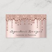 Eyelash Lashes Glitzer 3D Effect Visitenkarte (Vorderseite)