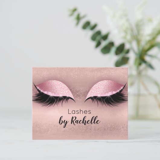 Eyelash Lashes Postkarte (Stehend Vorderseite)